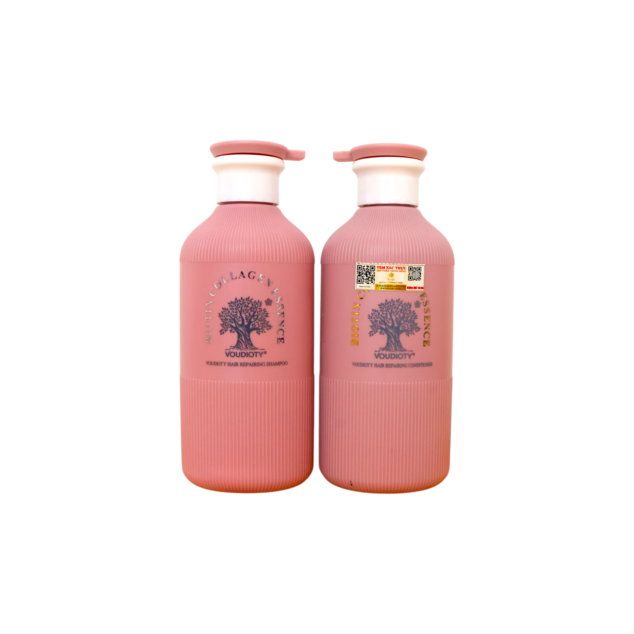 Bộ dầu gội xả phục hồi tóc Biotin Collagen Essence Voudioty